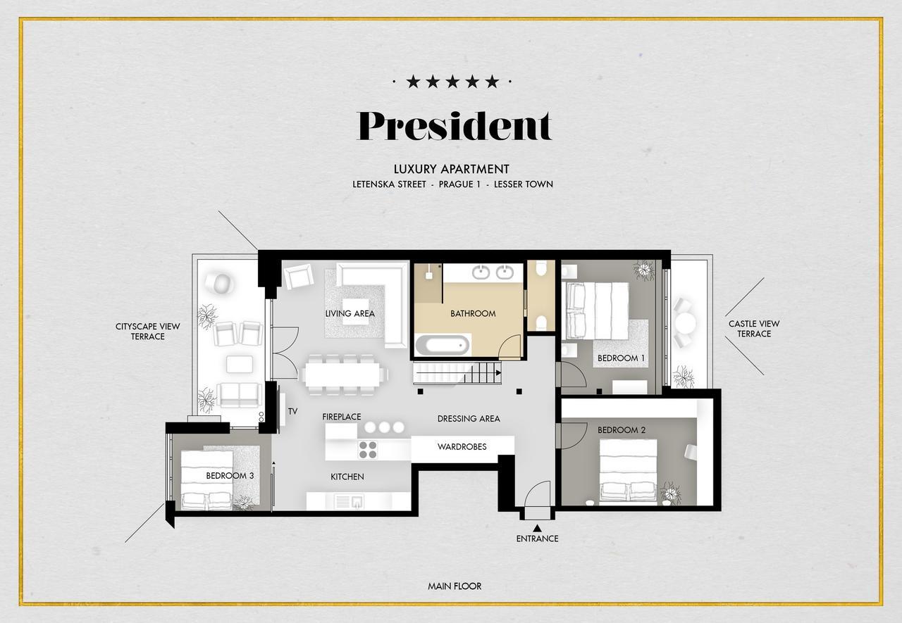 President Apt By Prague Castle, Views Ngoại thất bức ảnh